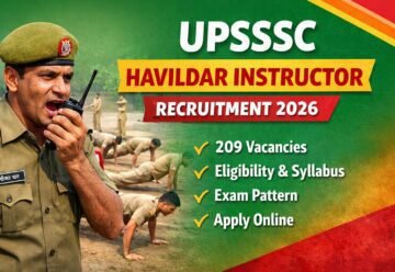 UPSSSC Havildar Instructor Recruitment 2026 notification apply online eligibility syllabus exam pattern