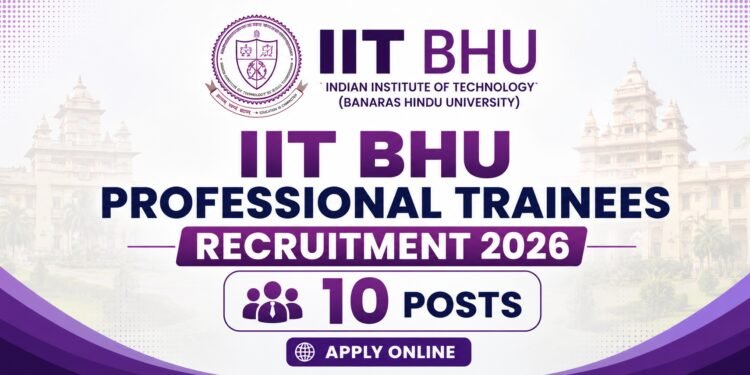 IIT BHU Professional Trainees Recruitment 2026 Apply Online for 10 Posts