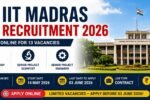 IIT Madras Recruitment 2026 apply online for 13 Chief Technology Officer Senior Project Scientist and Senior Project Engineer posts