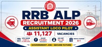 RRB ALP Recruitment 2026 Notification for 11127 Assistant Loco Pilot Posts