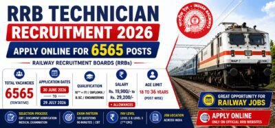 RRB Technician Recruitment 2026 notification for 6565 Technician Grade I Signal and Grade III posts