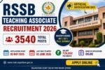 RSSB Teaching Associate Recruitment 2026 Apply Online for 3540 Posts