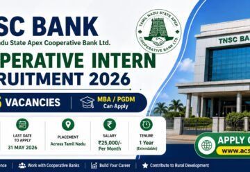 TNSC Bank Cooperative Intern Recruitment 2026 Apply Online for 05 Cooperative Intern Posts