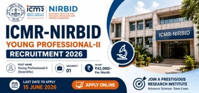 ICMR NIRBID Young Professional II Recruitment 2026 Apply Online
