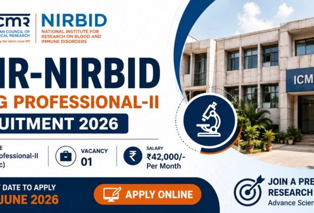 ICMR NIRBID Young Professional II Recruitment 2026 Apply Online