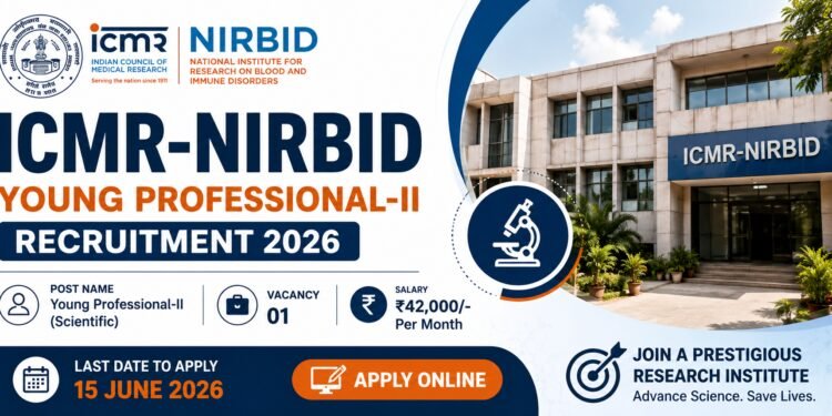 ICMR NIRBID Young Professional II Recruitment 2026 Apply Online