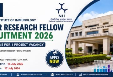 NII Senior Research Fellow Recruitment 2026 notification for 1 Project vacancy